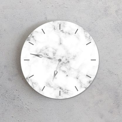 White marble wall clock - Image 3